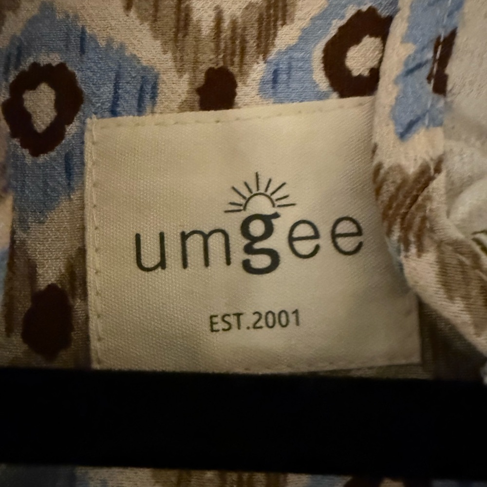 NWOT - Umgee Mixed Print Ruffle w/Cap Sleeves in “Olive Mix” - Picture 6 of 6